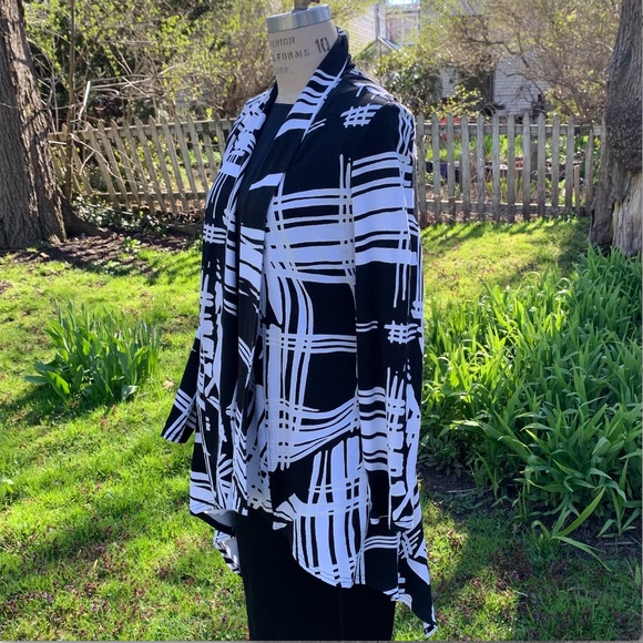 Joseph Ribkoff Black/White Stylish Jacket - Picture 15 of 15